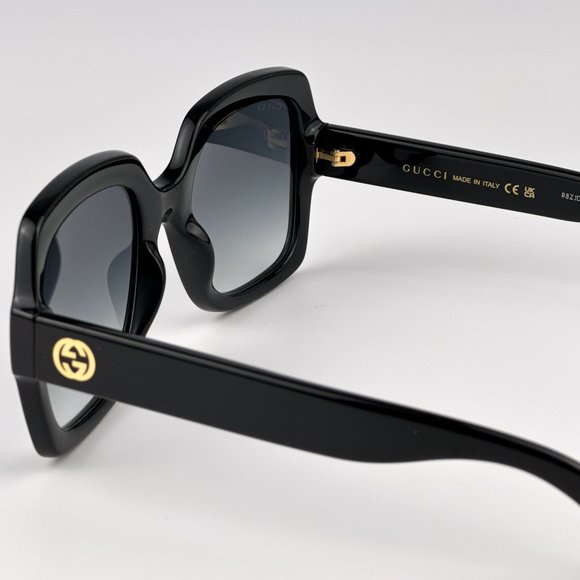 Gucci GG1337S 001 Sunglasses Black Gradient Grey Square Women GG 1337S main image 13